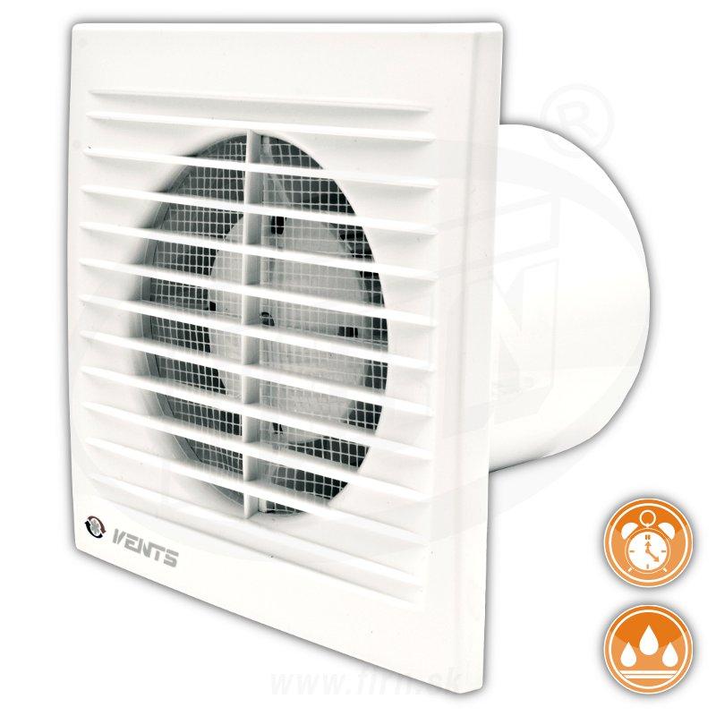 Domov axilny ventiltor, pr. 100 mm, asov spna, hygrostat, 100STH